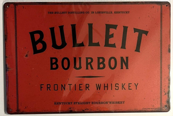 Bulleit Bourbon Frontier Whiskey Novelty Metal Sign 12" x 8" NEW! Home & Garden:Home Décor:Plaques & Signs Cozy Home Treasures   