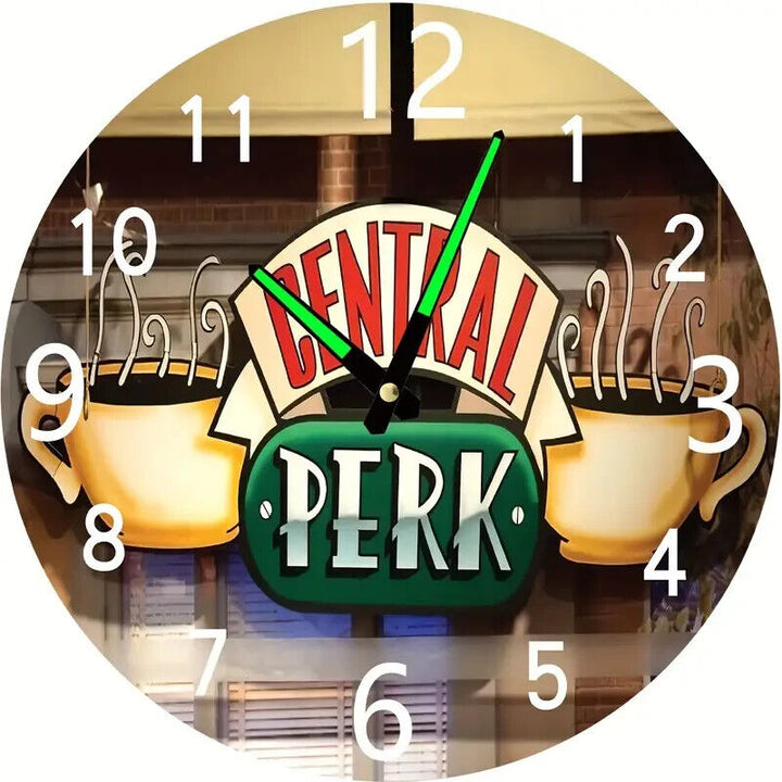 Friends Central Perk Silent Easy to Read 12" Wall Clock NEW! Home & Garden:Home Décor:Clocks:Wall Clocks Cozy Home Treasures   