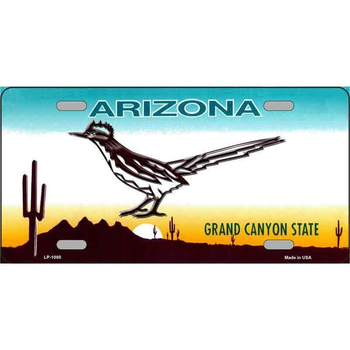 Roadrunner Arizona Novelty Metal License Plate With State Background eBay Motors:Parts & Accessories:Car & Truck Parts & Accessories:Exterior Parts & Accessories:License Plates & Frames Unbranded   