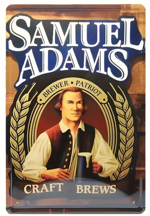 Samuel Adams Beer Vintage Novelty Metal Sign 12" x 8" Wall Art Home & Garden:Home Décor:Plaques & Signs Cozy Home Treasures   