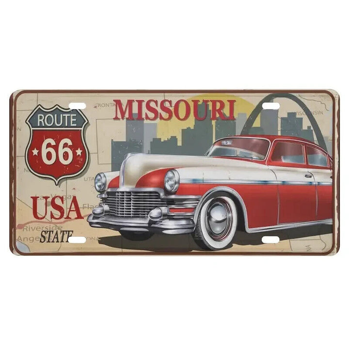 Route 66 Missouri Novelty Metal License Plate NEW! eBay Motors:Parts & Accessories:Car & Truck Parts & Accessories:Exterior Parts & Accessories:License Plates & Frames Cozy Home Treasures   