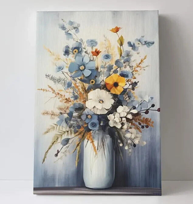 Beautiful Flower Bouquet Artistic Canvas Print Framed 12" x 16" Wall Art Home & Garden:Home Décor:Posters & Prints Unbranded   