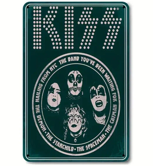 Kiss Rock Band Vintage Novelty 8" x 12" Metal Sign Wall Art Home & Garden:Home Décor:Plaques & Signs Cozy Home Treasures   