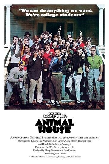 Animal House Movie Poster 24" x 36" New! John Belushi Poster Cozy Home Treasures   