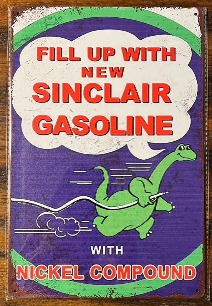 Sinclair Gasoline Vintage Novelty Metal Sign 12" x 8" Wall Art Home & Garden:Home Décor:Plaques & Signs Cozy Home Treasures   