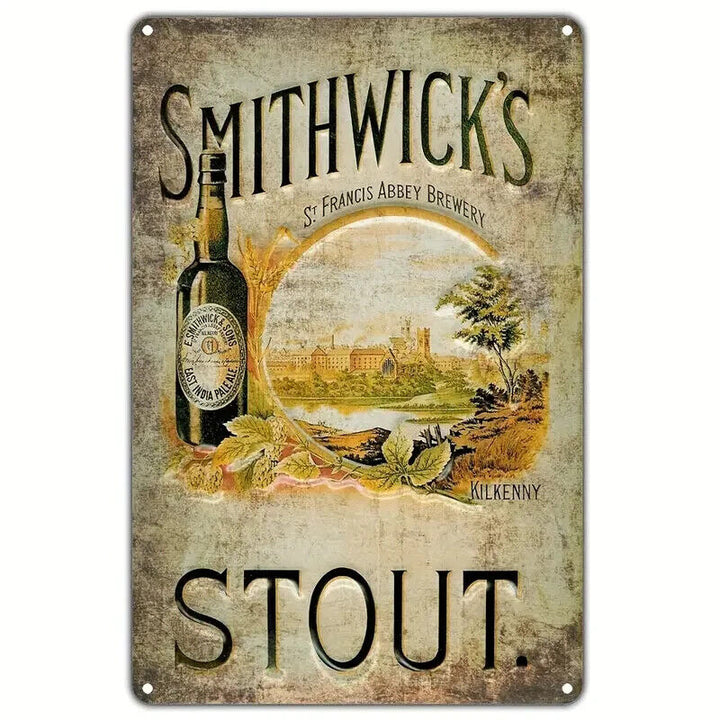 Smithwick's Stout Vintage Novelty Metal Sign 12" x 8" Wall Art Home & Garden:Home Décor:Plaques & Signs Cozy Home Treasures   