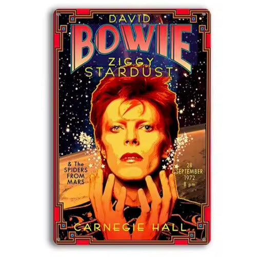 David Bowie Ziggy Stardust Novelty Metal Sign 12" x 8" Wall Art Home & Garden:Home Décor:Plaques & Signs Cozy Home Treasures   