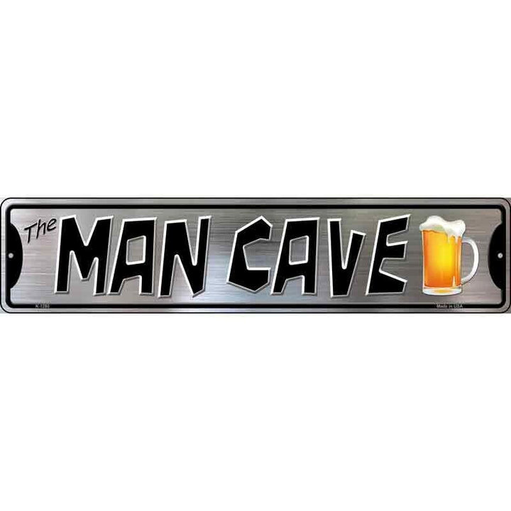 Man Cave Novelty Metal Street Sign Beer Glass 18" x 4" NEW! Home & Garden:Home Décor:Plaques & Signs Unbranded   