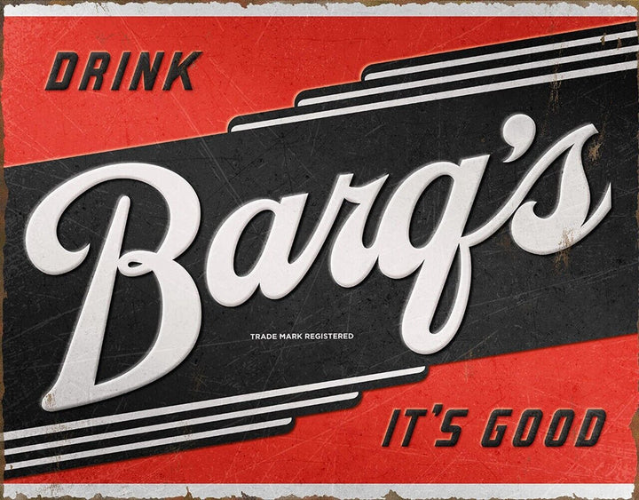 Drink Barq's Root Beer It's Good Vintage Novelty Sign 16" x 12.5" Home & Garden:Home Décor:Plaques & Signs Desperate Enterprises   