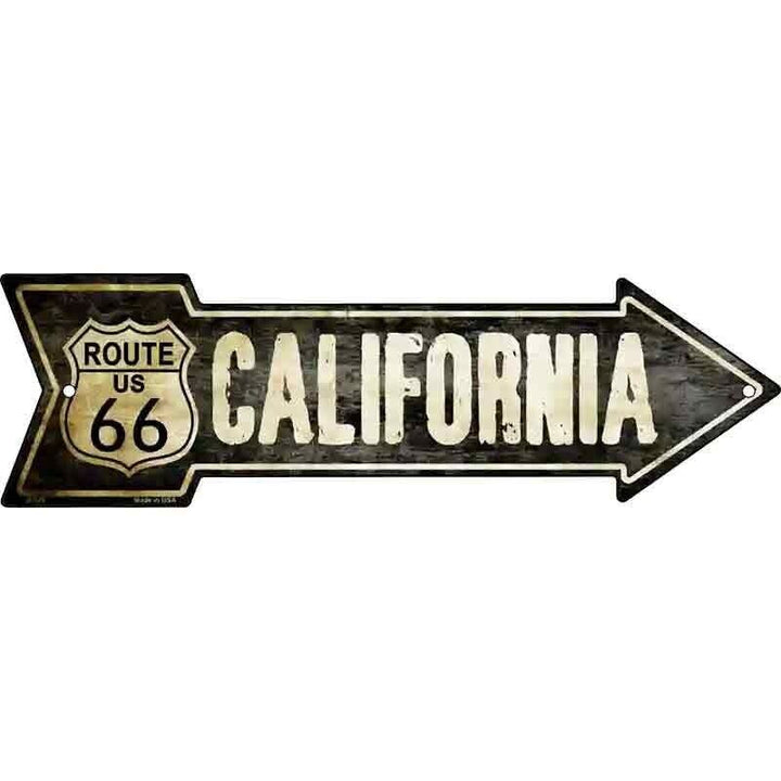 Vintage Route 66 California 5" x 17" Novelty Metal Arrow Sign Home & Garden:Home Décor:Plaques & Signs Unbranded   