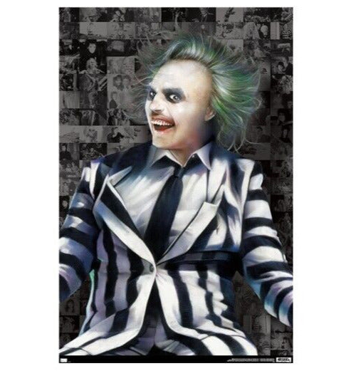 Beetlejuice Movie Collage Michael Keaton 22.375" x 34" NEW! Home & Garden:Home Décor:Posters & Prints Trends   