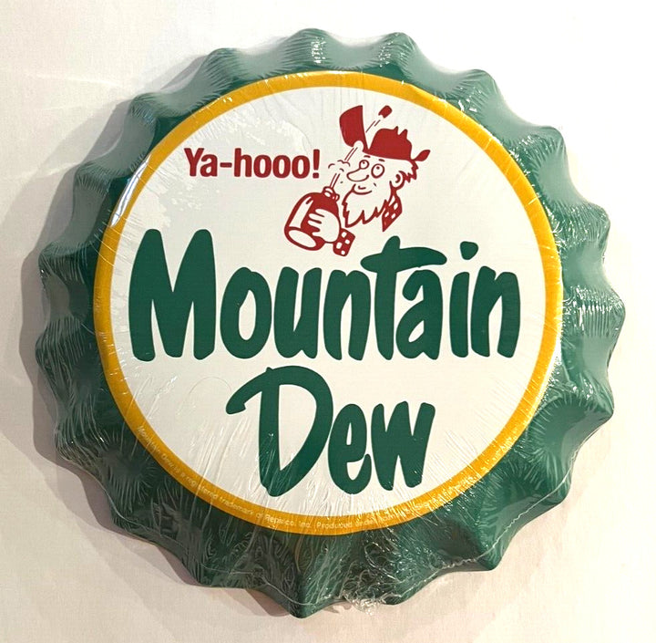 Mountain Dew Licensed Novelty 12" Metal Bottle Cap Sign NEW! Home & Garden:Home Décor:Plaques & Signs Signs4Fun   