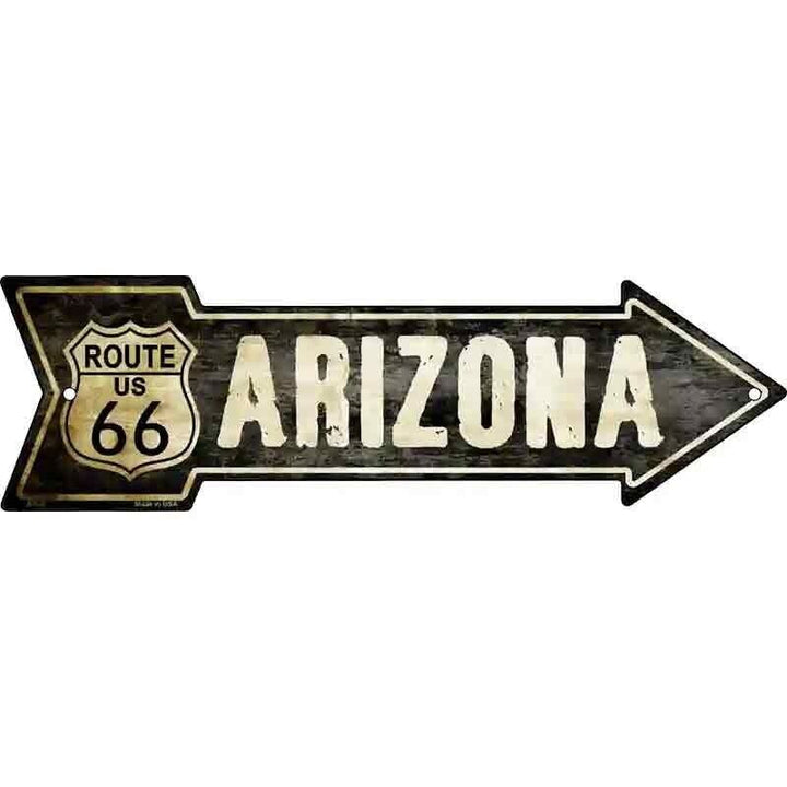 Vintage Route 66 Arizona 5" x 17" Novelty Metal Arrow Sign Home & Garden:Home Décor:Plaques & Signs Unbranded   