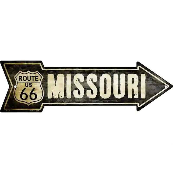 Vintage Route 66 Missouri 5" x 17" Novelty Metal Arrow Sign Home & Garden:Home Décor:Plaques & Signs Unbranded   