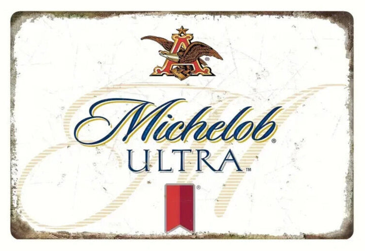 Michelob Ultra Beer Vintage Novelty Metal Sign 12" x 8" Wall Art Home & Garden:Home Décor:Plaques & Signs Cozy Home Treasures   