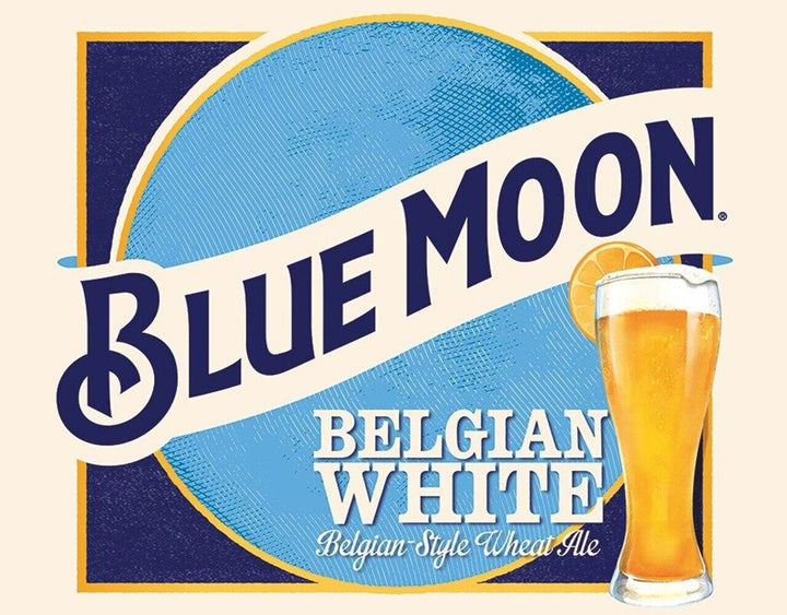 Blue Moon Belgian White Beer  Vintage Novelty Sign 16" x 12.5" Home & Garden:Home Décor:Plaques & Signs Desperate Enterprises   