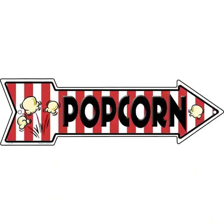 Popcorn Novelty Metal Arrow Sign 17" x 5" NEW! Home & Garden:Home Décor:Plaques & Signs Unbranded   