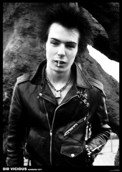 Sex Pistols Sid Vicious Hamburg 1977  Poster 24" x 33" New! Art:Art Posters Cozy Home Treasures   