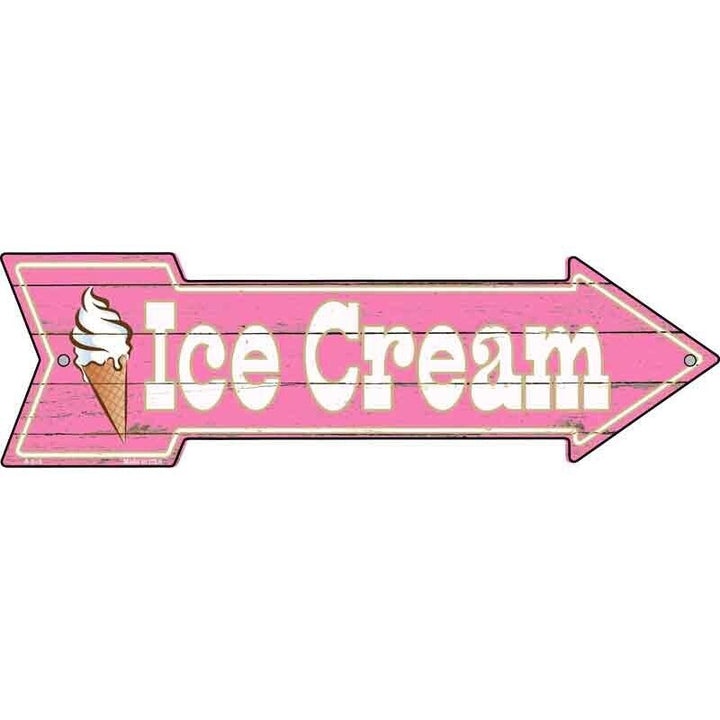 Ice Cream Novelty Metal Arrow Sign Home & Garden:Home Décor:Plaques & Signs Unbranded   