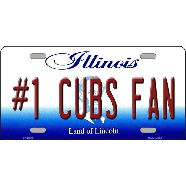 Number One Cubs Fan Illinois Novelty Metal License Plate 12" x 6" eBay Motors:Parts & Accessories:Car & Truck Parts & Accessories:Exterior Parts & Accessories:License Plates & Frames Cozy Home Treasures   