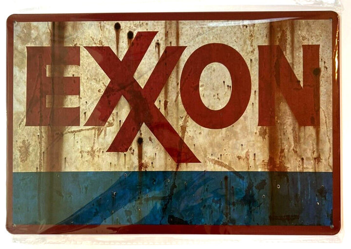 Exxon Oil Vintage Novelty Metal Sign 12" x 8" Wall Art Home & Garden:Home Décor:Plaques & Signs Cozy Home Treasures   