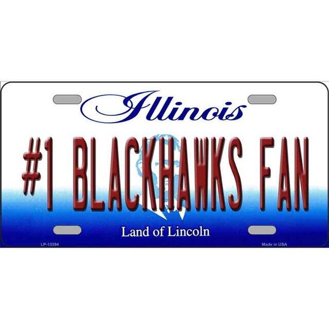 Number One Blackhawks Fan Illinois Novelty Metal License Plate 12" x 6" eBay Motors:Parts & Accessories:Car & Truck Parts & Accessories:Exterior Parts & Accessories:License Plates & Frames Cozy Home Treasures   