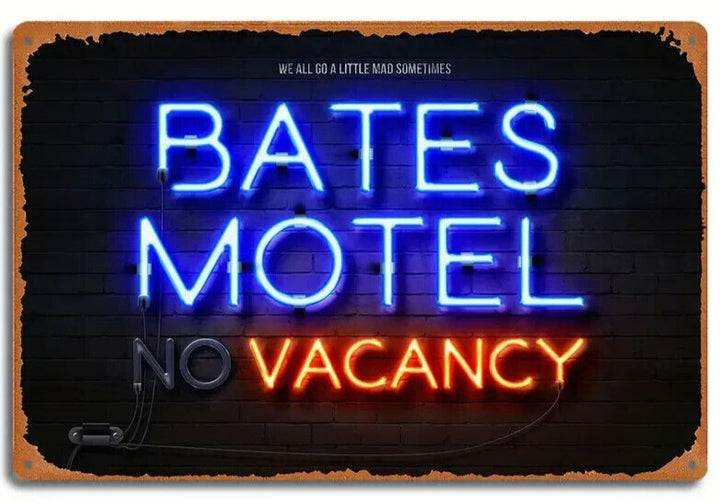 The Bates Motel Vacancy Vintage Novelty Metal Sign 8" x 12" Home & Garden:Home Décor:Plaques & Signs Cozy Home Treasures   