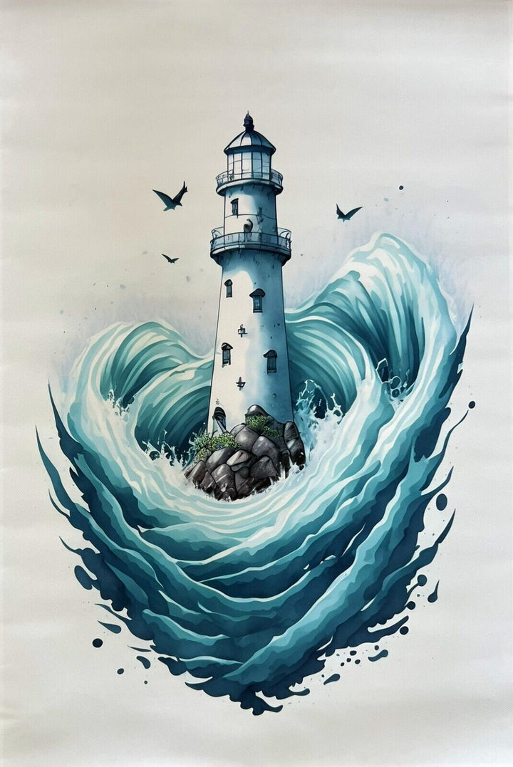 Artistic Lighthouse  16" x 24" Canvas Art Print New! Home & Garden:Home Décor:Posters & Prints Unbranded   