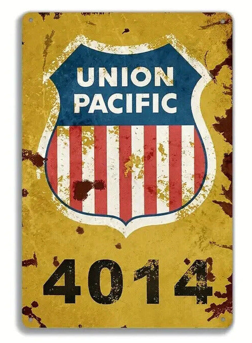 Union Pacific 4014 Novelty Metal Sign 12 x 8 Wall Art Home & Garden:Home Décor:Plaques & Signs Cozy Home Treasures   