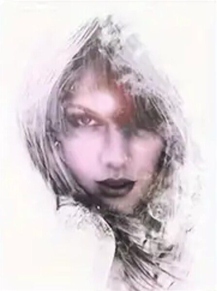 Taylor Swift Artistic Rendition Color Canvas Print 12" X 16" NEW!  Cozy Home Treasures   