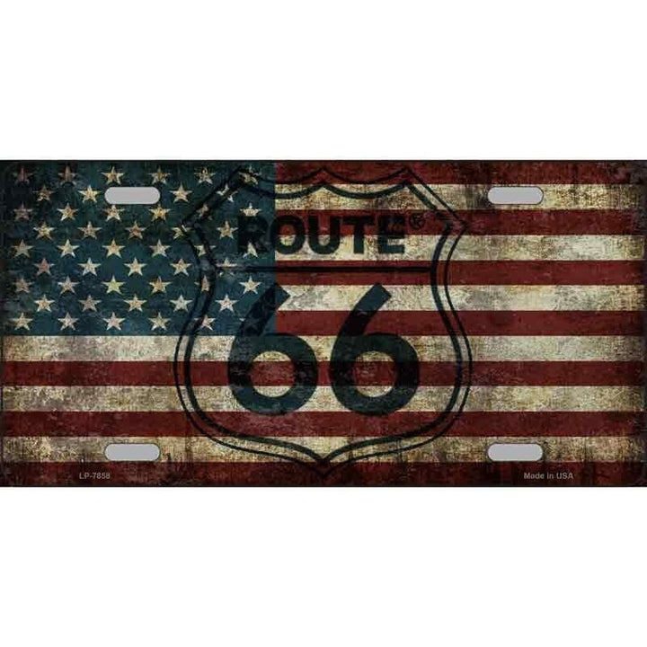 Route 66 Weathered American Flag Metal Novelty License Plate eBay Motors:Parts & Accessories:Car & Truck Parts & Accessories:Exterior Parts & Accessories:License Plates & Frames Unbranded   