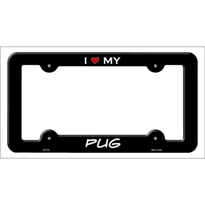 I Love My Pug Metal License Plate Frame eBay Motors:Parts & Accessories:Car & Truck Parts & Accessories:Exterior Parts & Accessories:License Plates & Frames Unbranded   