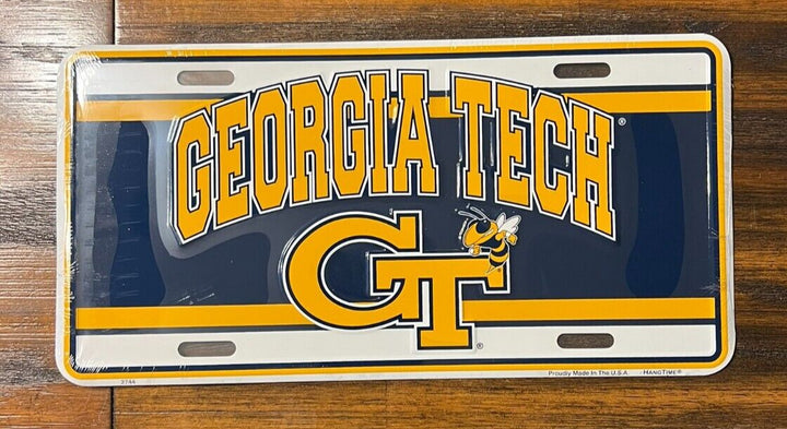 Georgia Tech Collegiate Licensed Novelty License Plate 6" x 12"