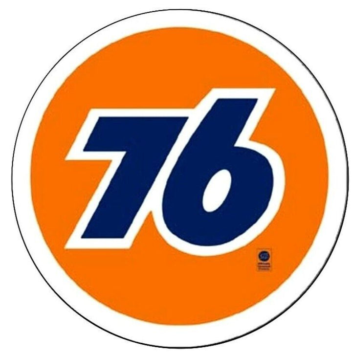 Union 76 Oil Orange and Blue Novelty Metal 12in Circular Sign NEW! Home & Garden:Home Décor:Plaques & Signs Unbranded   