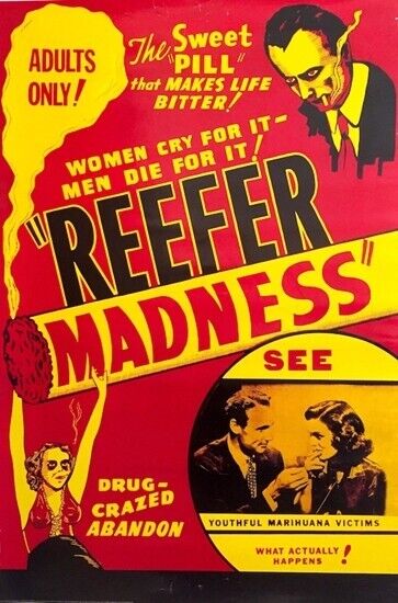 Reefer Madness Vintage Novelty Movie Poster 24" x 36" Art:Art Posters Cozy Home Treasures   