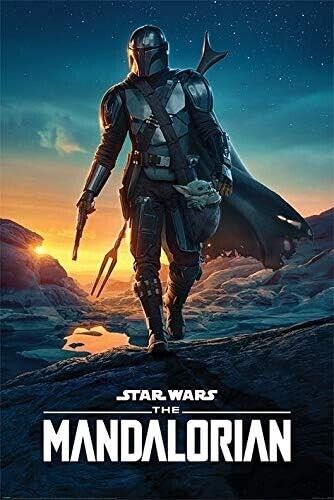 Star Wars The Mandalorian Nightfall Movie Poster 24" x 36" Art:Art Posters Cozy Home Treasures   