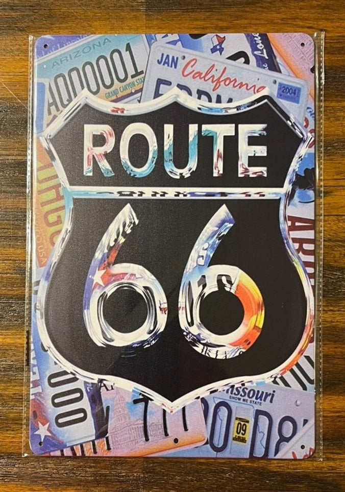 Route 66 License Plate Collage Novelty Metal Sign 12" x 8" NEW! Home & Garden:Home Décor:Plaques & Signs Cozy Home Treasures   