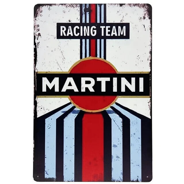 Martini Racing Team Novelty Metal Sign 5.5" x 8" Wall Art Home & Garden:Home Décor:Plaques & Signs Cozy Home Treasures   