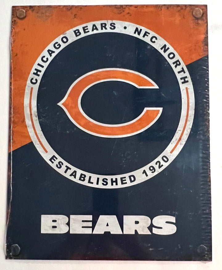 Chicago Bears Established 1920 Licensed Vintage Novelty Sign 16" x 12.5" NEW! Home & Garden:Home Décor:Plaques & Signs Desperate Enterprises   