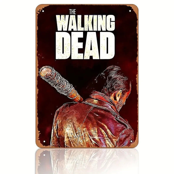 The Walking Dead Negan Novelty Vintage Metal Sign 8" x 12"  Wall Art Home & Garden:Home Décor:Plaques & Signs Cozy Home Treasures   