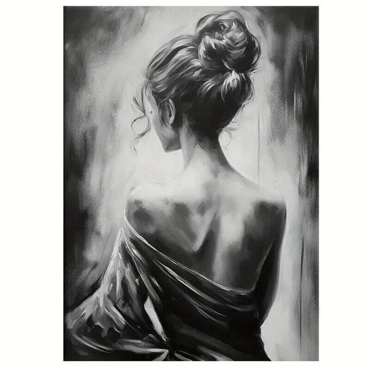 Black & White  Women Body Art Canvas Print 12" x 16" Stunning! NEW! Home & Garden:Home Décor:Posters & Prints Classic Print Gallery   