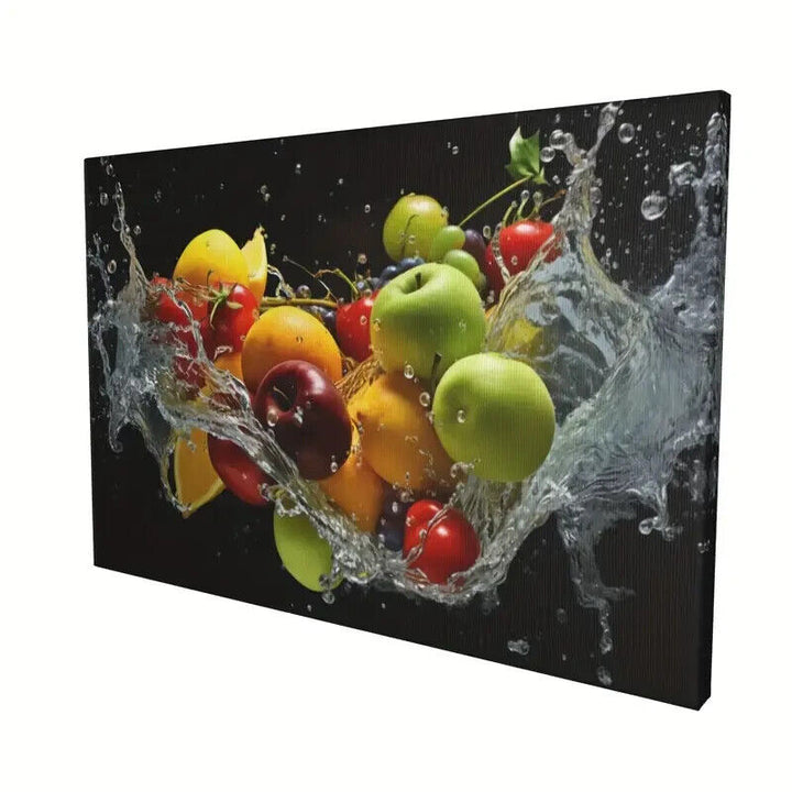 Rinsed Fruit Colorful Vibrant Canvas Print Framed 12" x 16" NEW! Home & Garden:Home Décor:Posters & Prints Cozy Home Treasures   