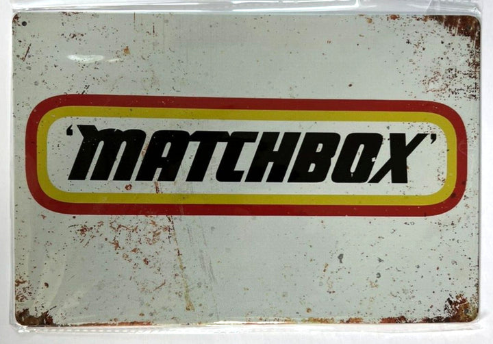 Matchbox Vintage Novelty Metal Sign 12" x 8" Wall Art Home & Garden:Home Décor:Plaques & Signs Cozy Home Treasures   