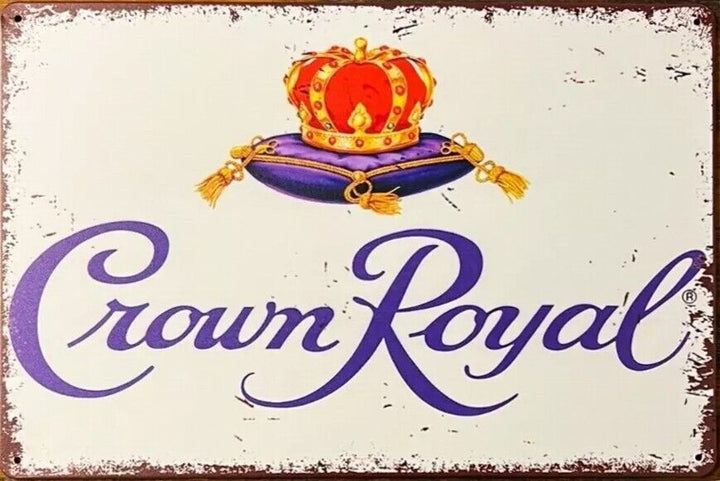 Crown Royal Novelty Metal Tin Sign 8" x 12" NEW! Home & Garden:Home Décor:Plaques & Signs Cozy Home Treasures   