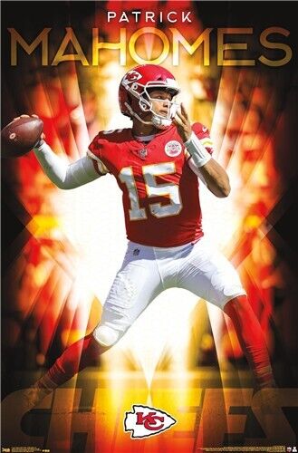 NFL Kansas City Chiefs Patrick Mahomes Poster 22.375" x 34" NEW! Home & Garden:Home Décor:Posters & Prints Trends   