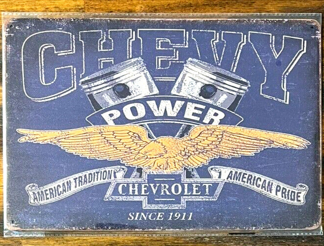 Chevy Power Since 1911 Vintage Novelty Metal Sign 12" x 8" NEW! Home & Garden:Home Décor:Plaques & Signs Cozy Home Treasures   