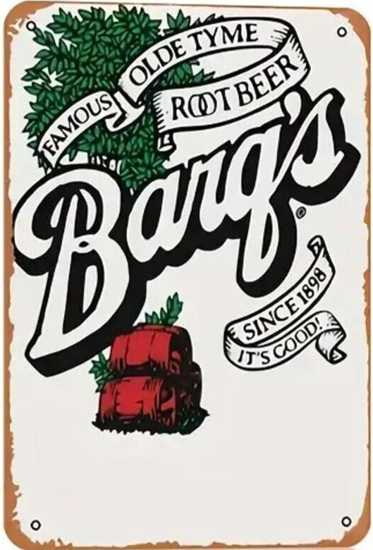 Barq's Famous Olde Tyme Root  Beer Novelty Metal Sign 8" x 12" Wall Art Home & Garden:Home Décor:Plaques & Signs Cozy Home Treasures   