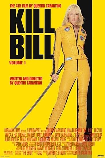 Kill Bill Volume 1 Uma Thurman Movie Poster 24" x 36" Art:Art Posters Cozy Home Treasures   