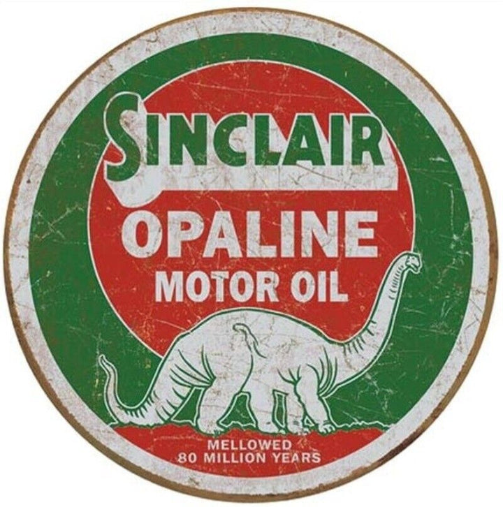 Sinclair Opaline Motor Oil Novelty Metal 12 in Circular Sign Home & Garden:Home Décor:Plaques & Signs Unbranded   