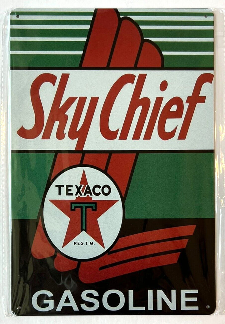 Texaco Sky Chief Gasoline Vintage Novelty 12" x 8" Metal Sign Wall Art New! Home & Garden:Home Décor:Plaques & Signs Cozy Home Treasures   